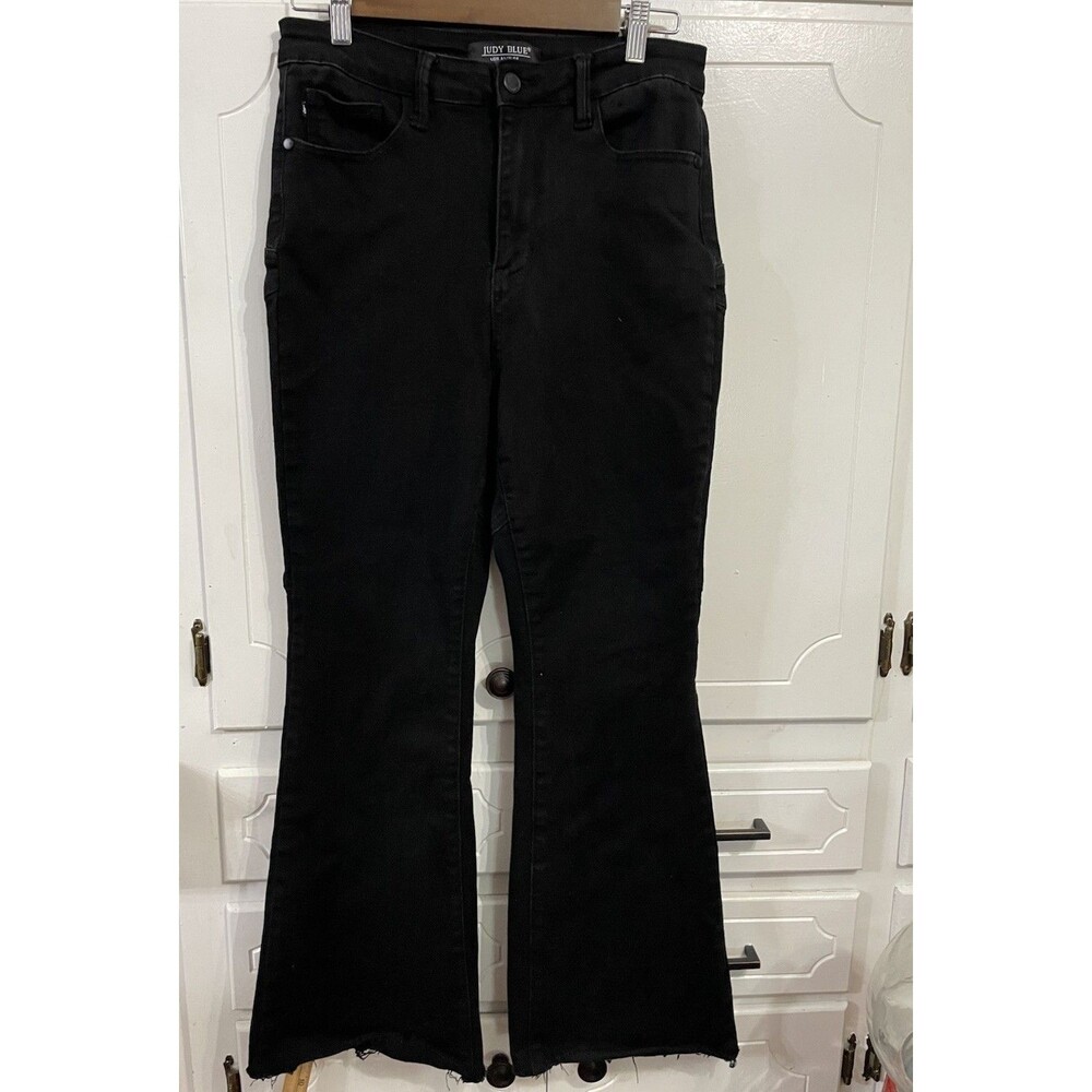 Judy Blue Flared Fit Jeans Women  Size 9/29  Black Denim Cowgirl Western